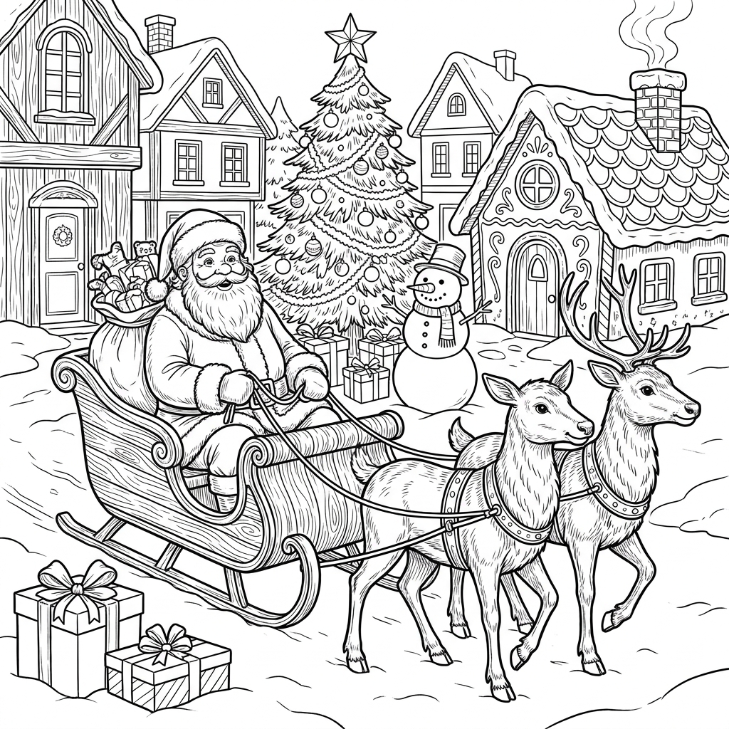 Holidays coloring page