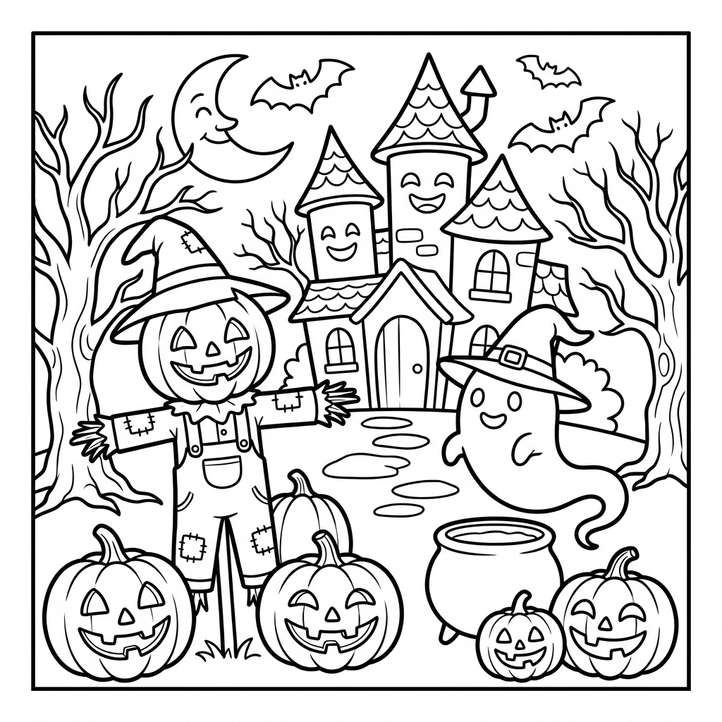 Halloween coloring page